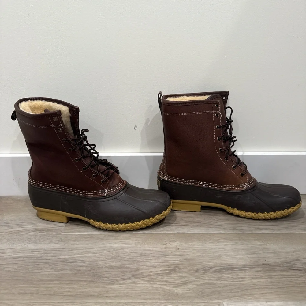 Classic L.L. Bean Lined Bean Boots Men’s Size 13